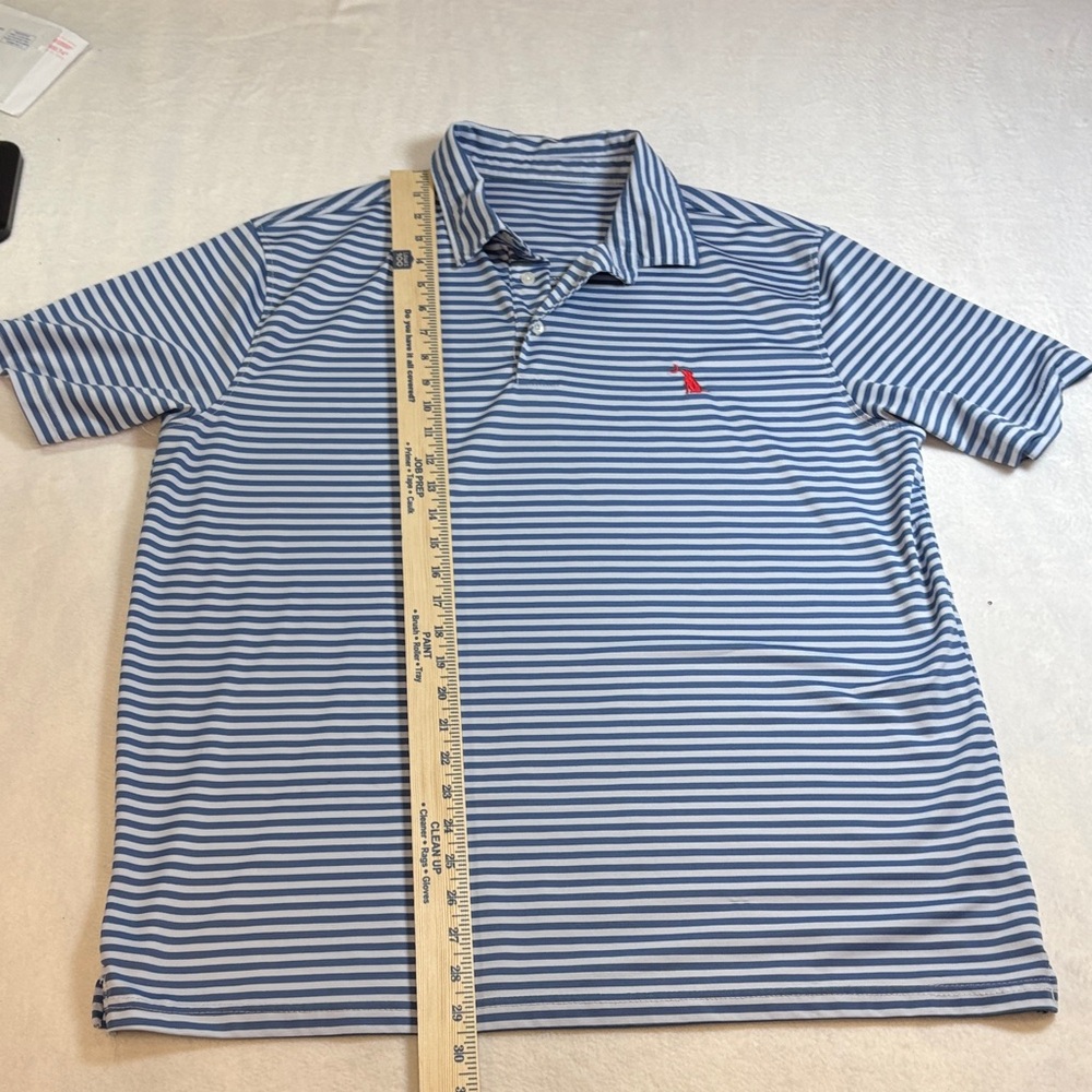 Source Unknown Navy and White Polo